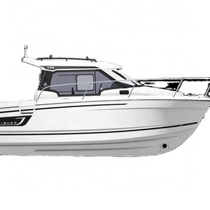 Fujin 28ft 8.5m*2.4m Offshore Speed Outboard V Bottom Welded Aluminum Catamaran Boat Fishing For Sale