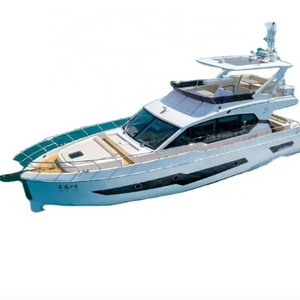 17.6M luxury fishing boat for sale large aluminum boat equipped with external engine patrol yacht