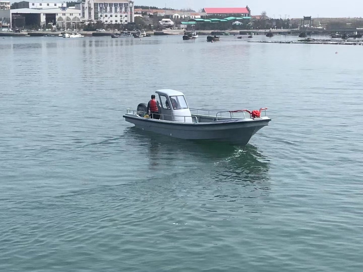 Fujin 28ft 8.5m*2.4m Offshore Speed Outboard V Bottom Welded Aluminum Catamaran Boat Fishing For Sale