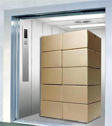 Shanghai FUJI Two Side Opening Elevator Small Warehouse Electric 1 2 Ton Used Cargo Freight Vertical Elevator Lifts for Sale