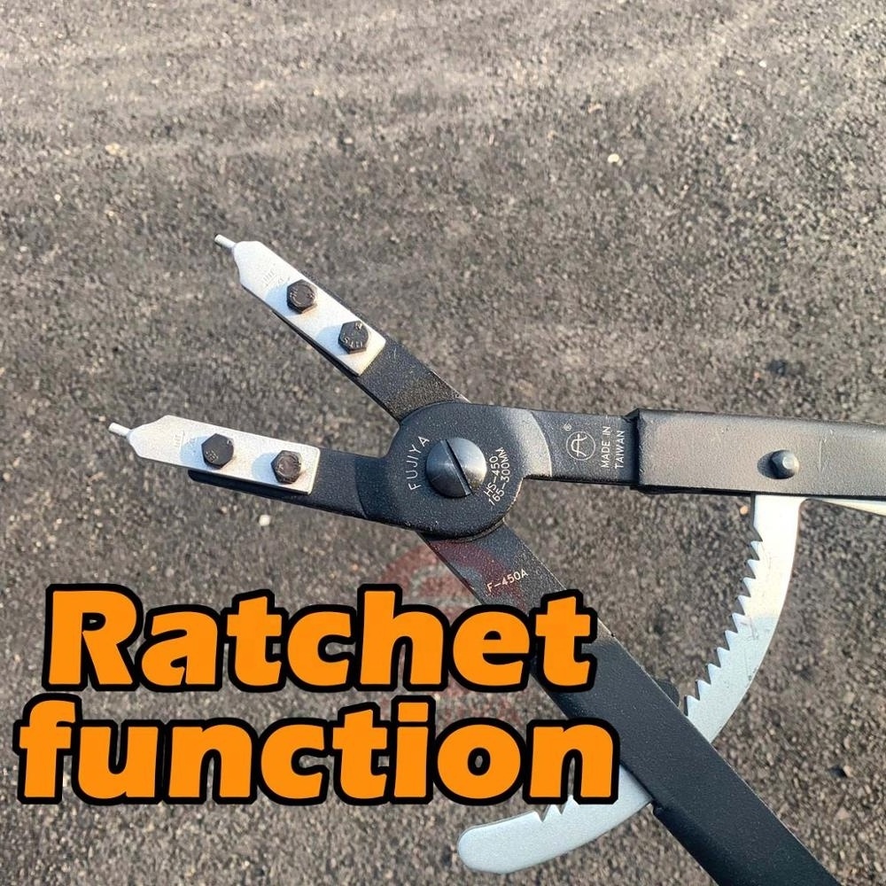 Taiwan 20 inch Ratcheting Replaceable Tips Snap Ring Circlip Pliers l straight external internal pliers l High carbon alloy l