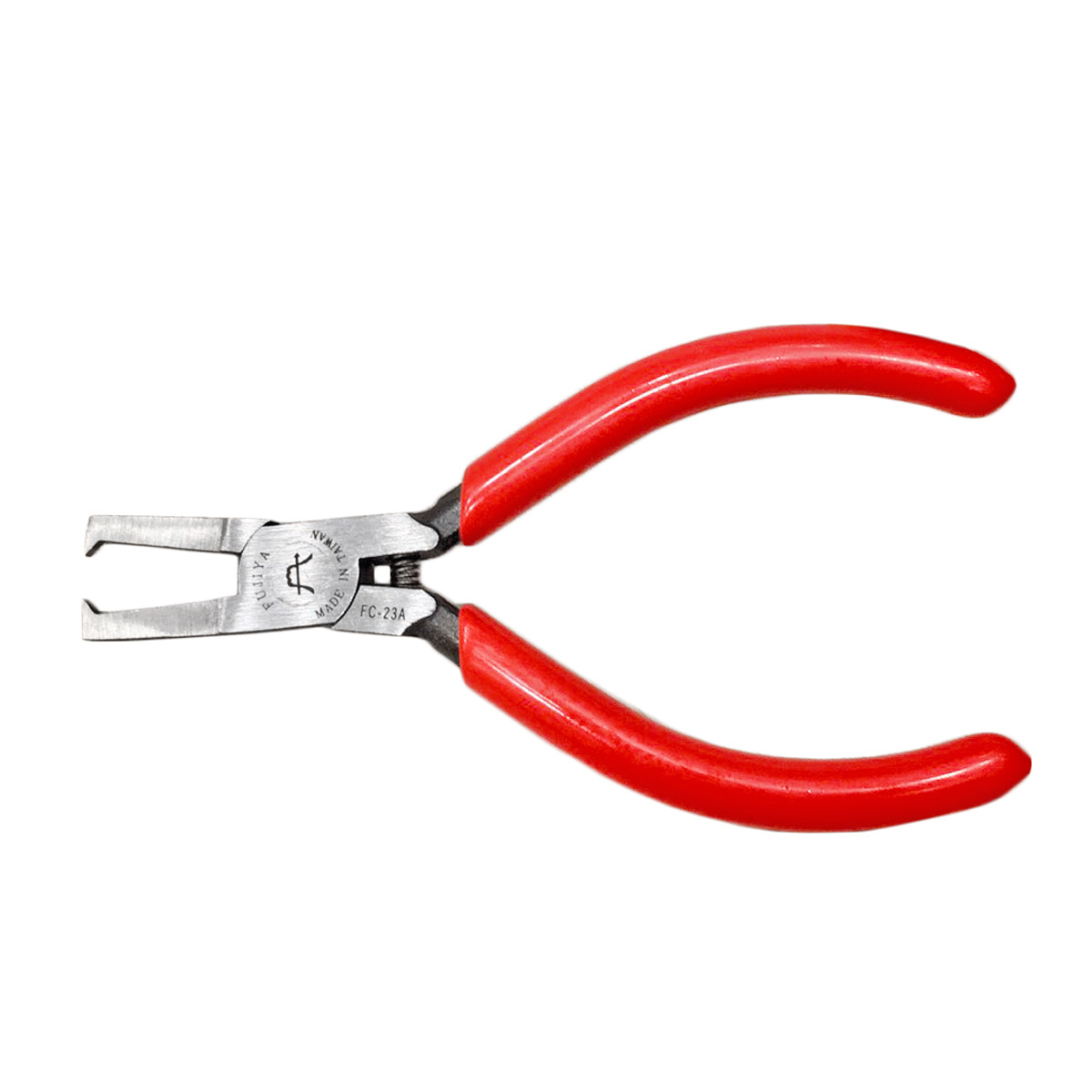 Narrow Space Flat Cutting Pliers for sprue model l S55C high carbon steel with end cutting l Spring function PVC coating handle