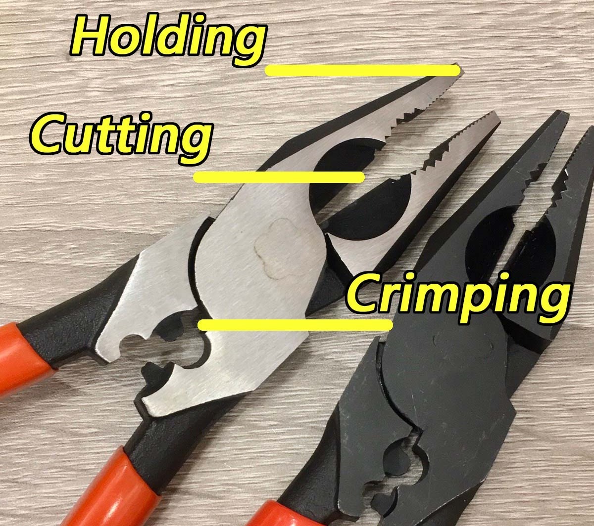 Taiwan Greatest Durable Combination Pliers with High Leverage l Precision machined serrated jaws l Polished surface l crimping