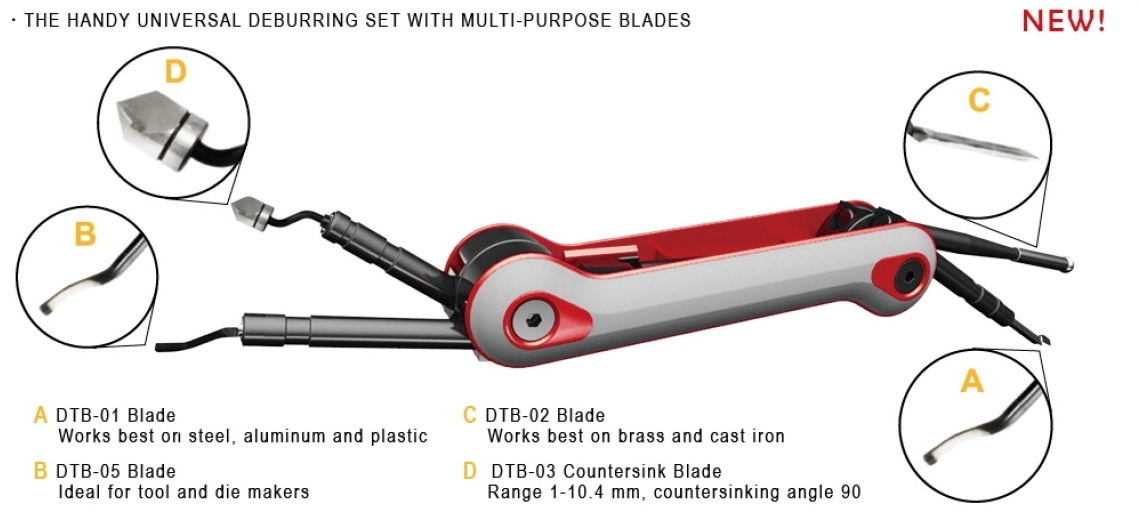 Long Reach Deburring External Chamfer Tool Set