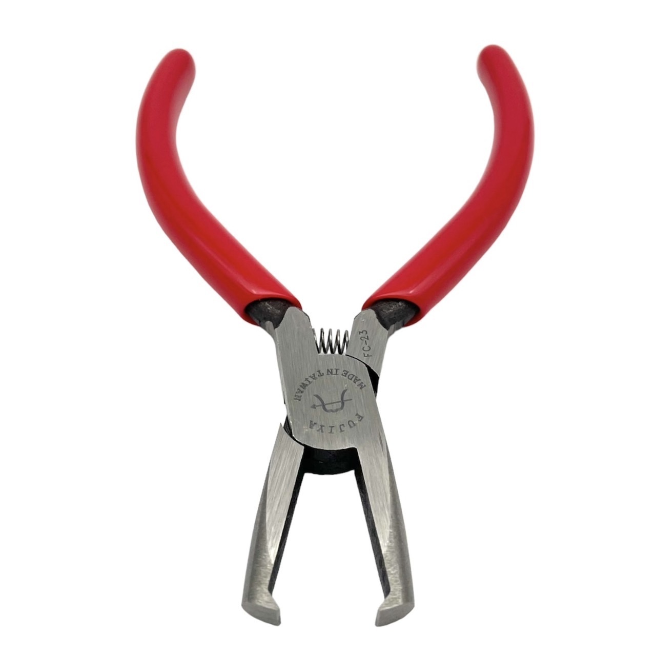 Professional S55C High Carbon Steel Flat Cutting Pliers with Smooth Jaw Surface Sprue Model L PVC Coated Handle Spring Function