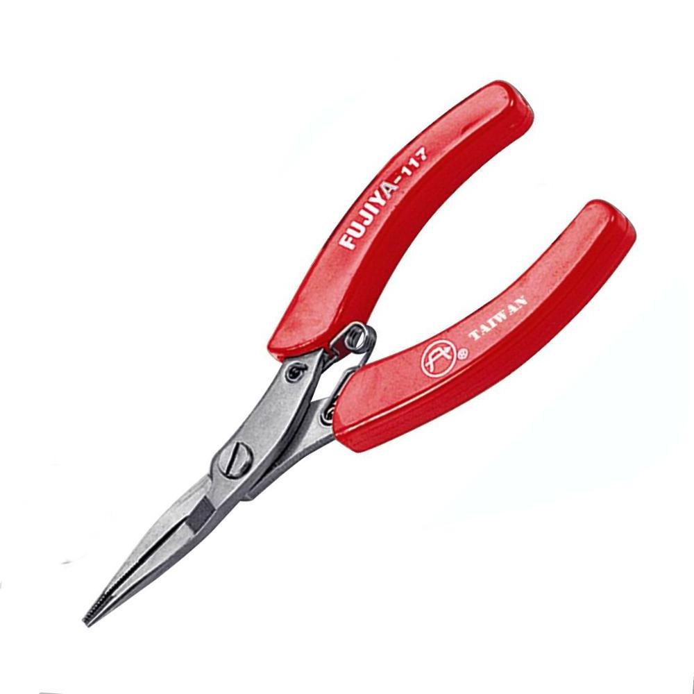 Best Seller Small Long Needle Nose Pliers l Stainless steel l PVC comfort handle l spring function l Serrated jaws l portable l