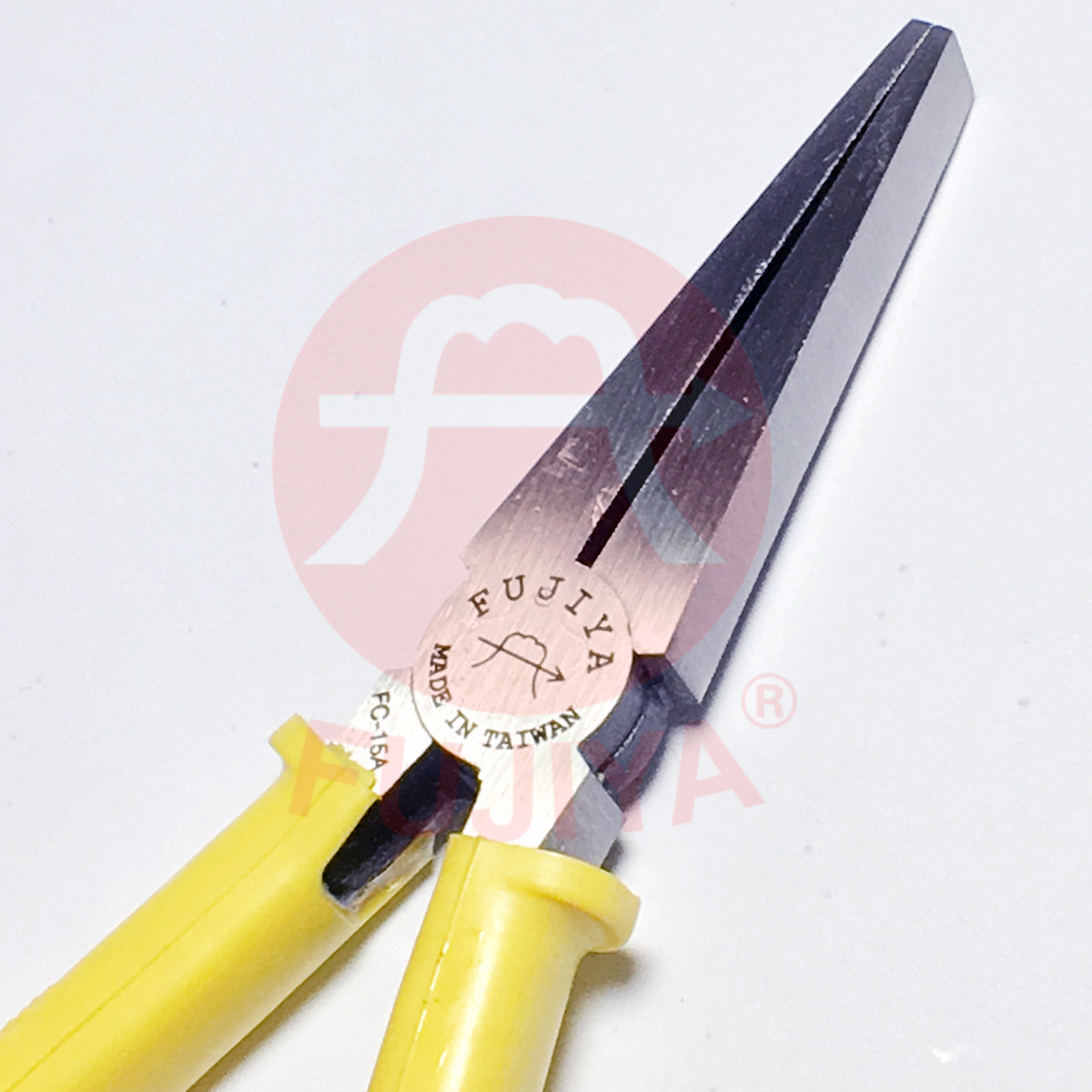 OEM Good Yield Rate Flat Needle Nose Pliers l S55C High carbon alloy steel l Polished surface l PVC comfort handle l