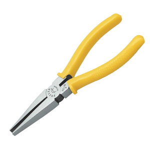 OEM Good Yield Rate Flat Needle Nose Pliers l S55C High carbon alloy steel l Polished surface l PVC comfort handle l