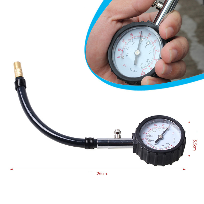 Hot selling portable mini non slip car vehicle tire pressure monitor with hose