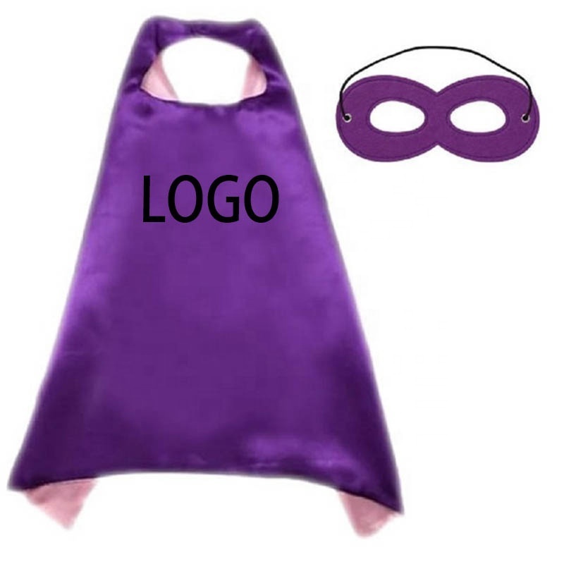 Kids Halloween Hero Cape Children Superhero Glow In The Dark Costumes Hero custom logo