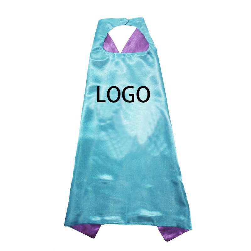 Light Blue  Superhero Capes Kids Super Hero Capes Bulk Toddler Costumes for Halloween Party