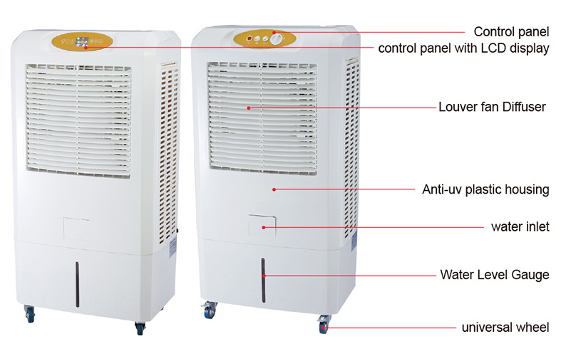 Industrial Breeze air 5500m3/h Industrial evaporative water air cooler