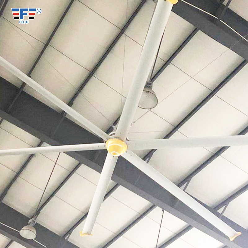 Hvls 7.3m largest super silent floor mounted big air cooling industrial ceiling fan