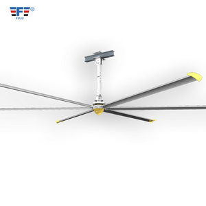 Hvls 7.3m largest super silent floor mounted big air cooling industrial ceiling fan