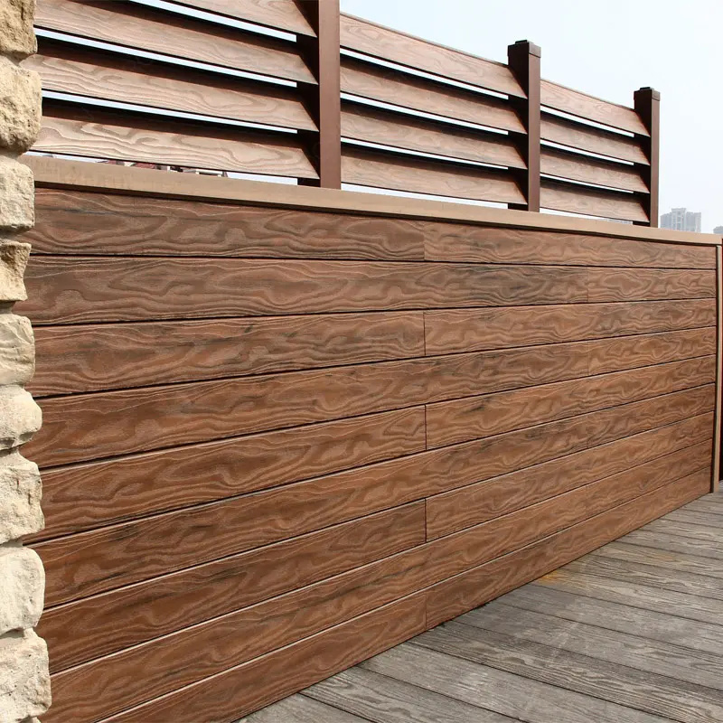 WPC Cladding Exterior Panels Wall Plastic Wood Decorative Wall Covering Exterior Siding Panels Outdoor Wall Panels