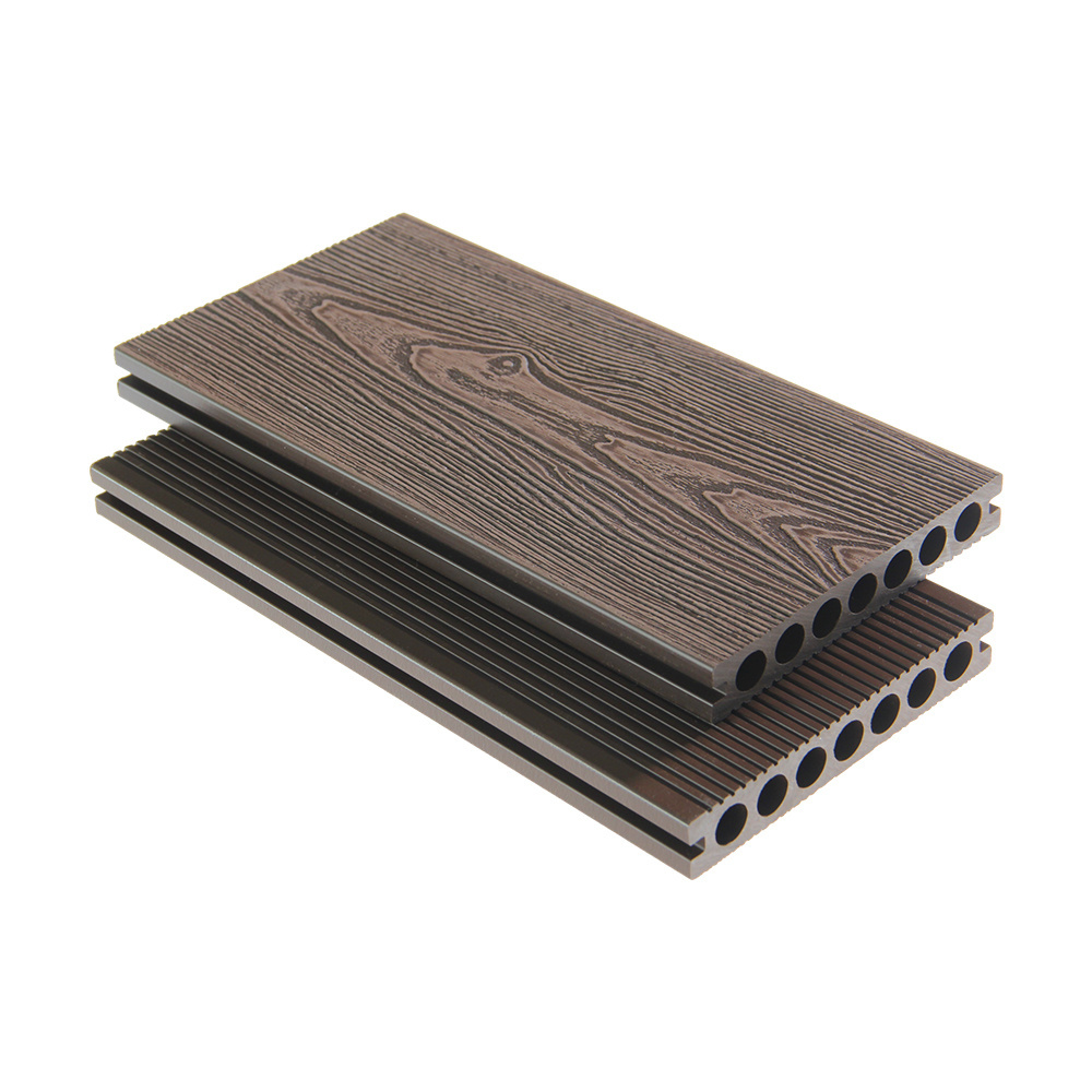 FOJU Plastic wood composite flooring wood grain hardwood WPC decking outdoor wood flooring