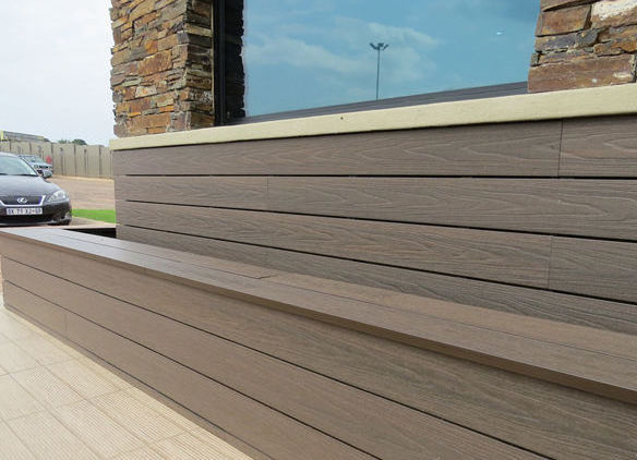 Timber look Aluminium Exterior Cladding Architectural Cladding wall panel