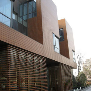 Timber look Aluminium Exterior Cladding Architectural Cladding wall panel