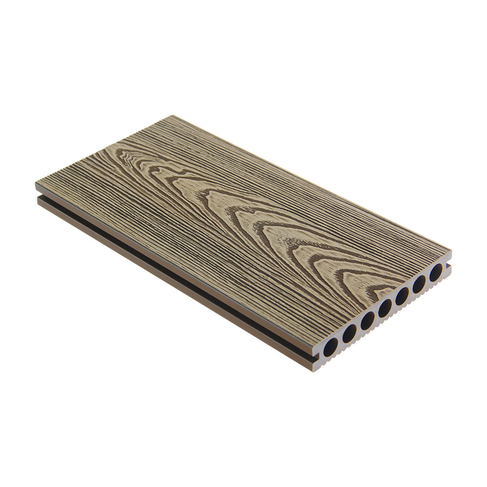 FOJU Plastic wood composite flooring wood grain hardwood WPC decking outdoor wood flooring