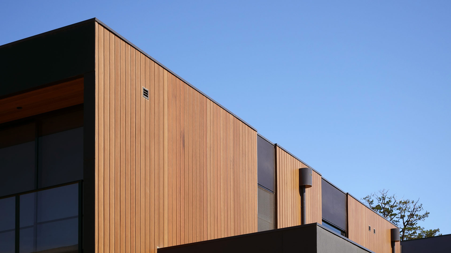 Timber look Aluminium Exterior Cladding Architectural Cladding wall panel