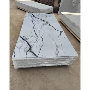 Interior decorative high glossy pvc plastic marble 3D UV marble sheet uv boards wall panels types of pvc ceiling board