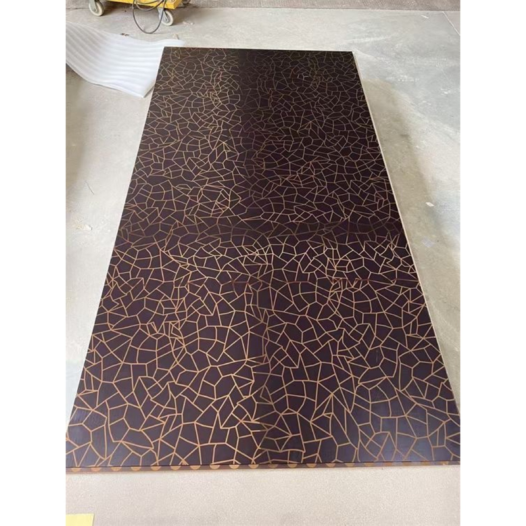 High Quality Metal color Hot sale Carbon Crystal Board Fireproof Bamboo Charcoal Metal Board Veneer