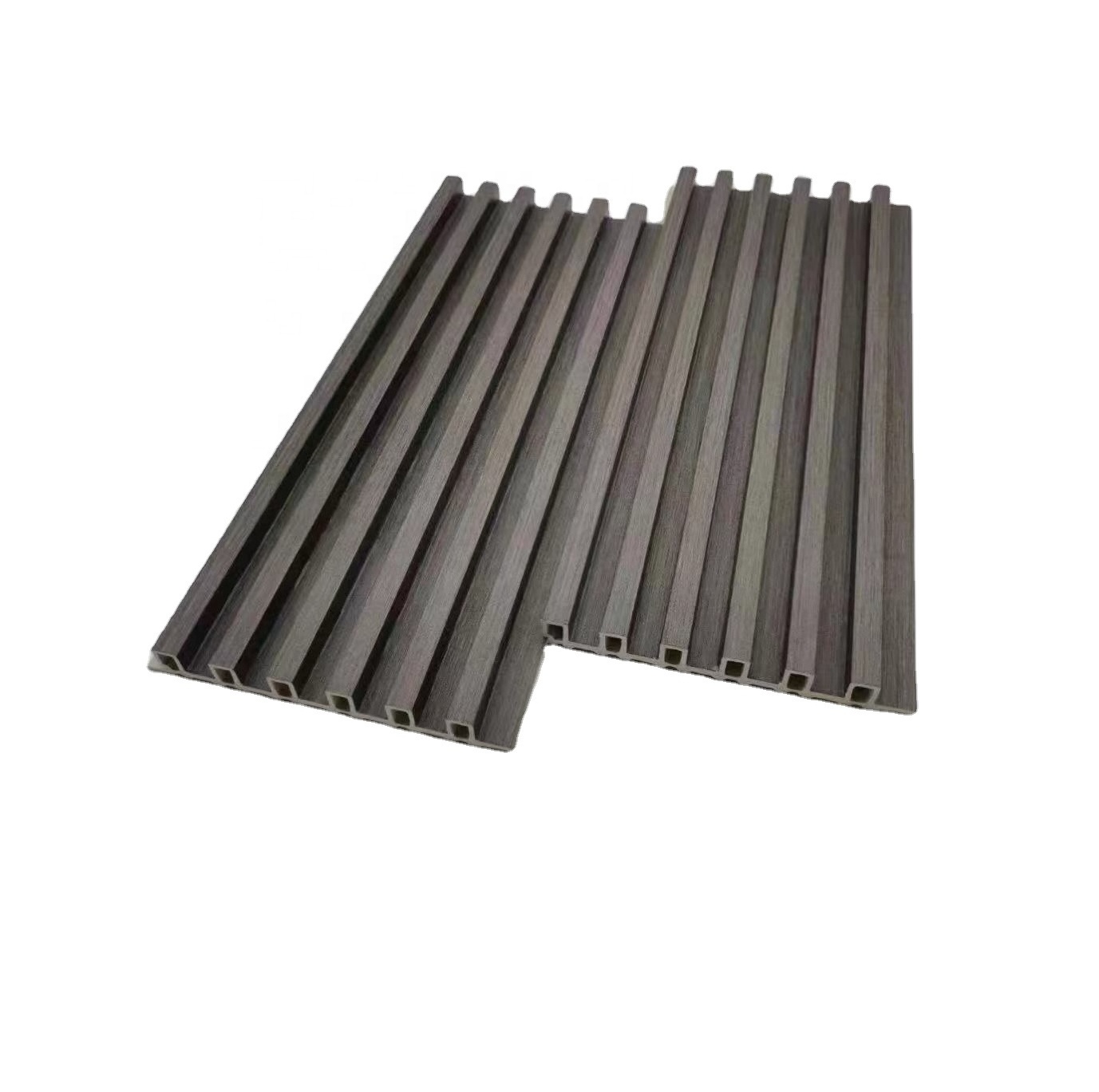 Plastic Wood Composited PVC WPC Decking Profile Louver Wall Cladding wpc fluted wall panel decorative