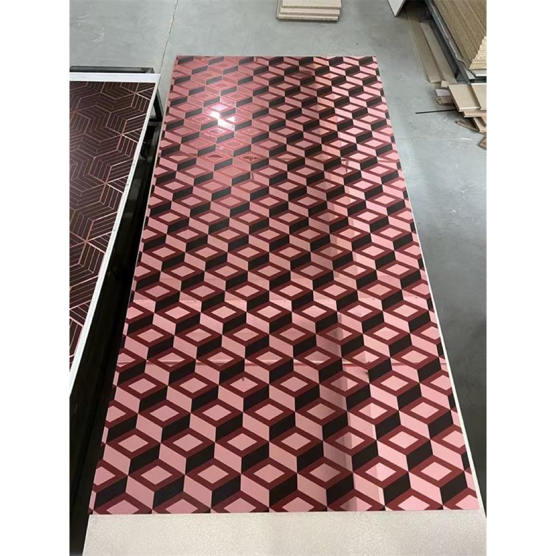 High Quality Metal color Hot sale Carbon Crystal Board Fireproof Bamboo Charcoal Metal Board Veneer