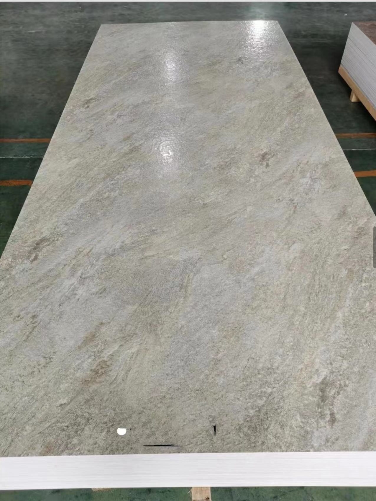 Interior decorative high glossy pvc plastic marble 3D UV marble sheet ...