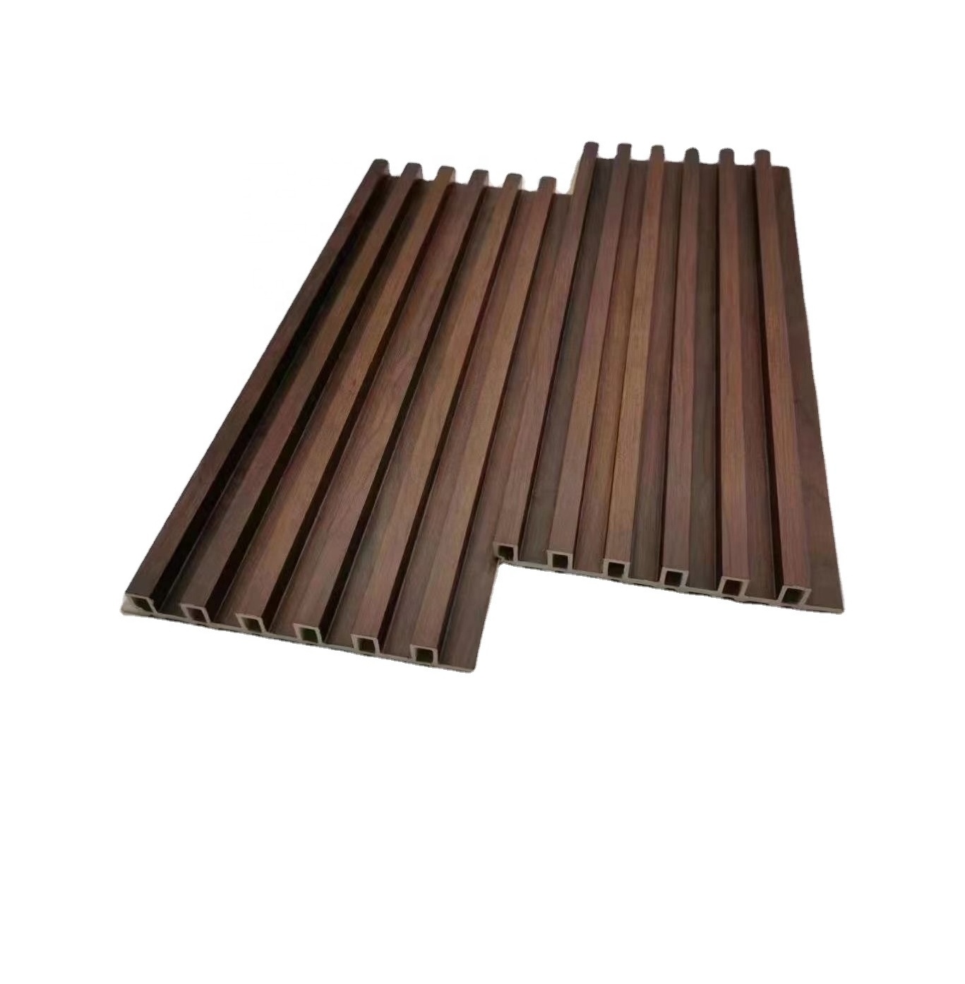 Plastic Wood Composited PVC WPC Decking Profile Louver Wall Cladding wpc fluted wall panel decorative