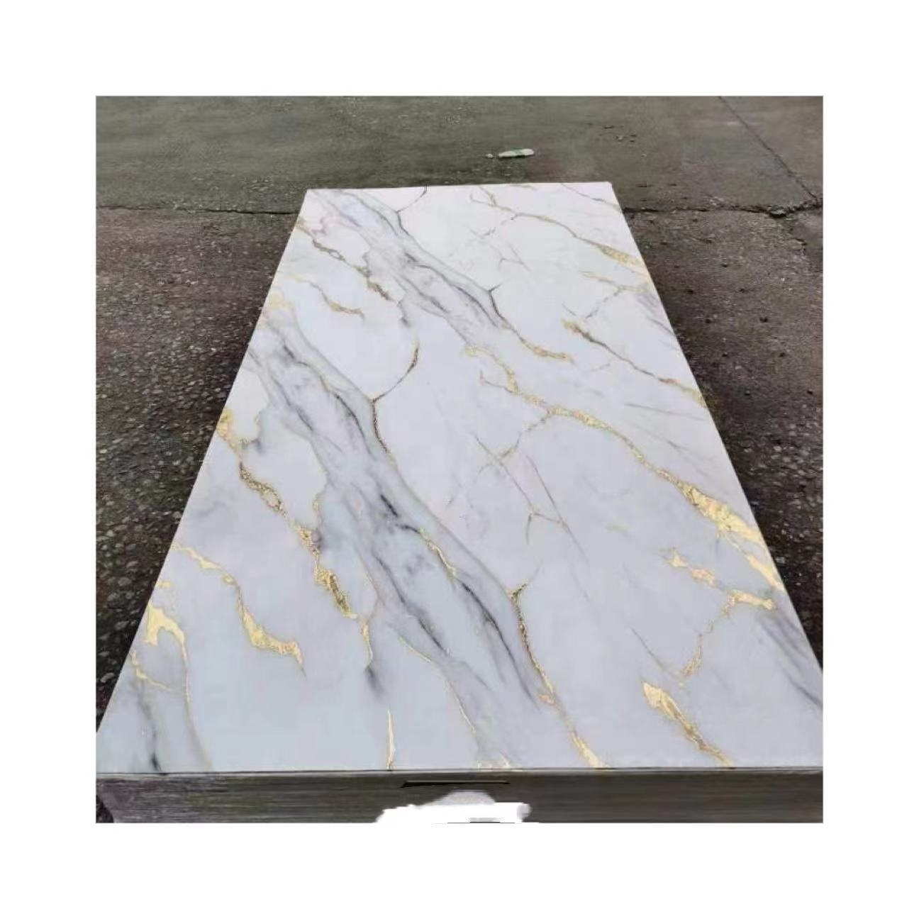 PVC Plastic Materials UV Marble Slate Carbon Rock Wall Panel / Board / Sheet