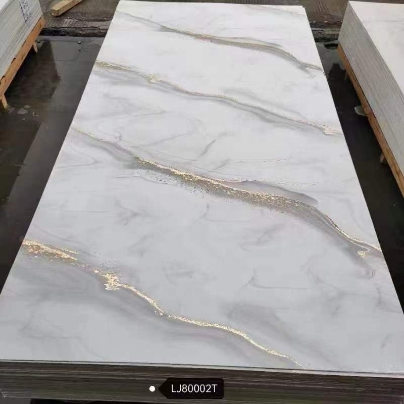 PVC Plastic Materials UV Marble Slate Carbon Rock Wall Panel / Board / Sheet