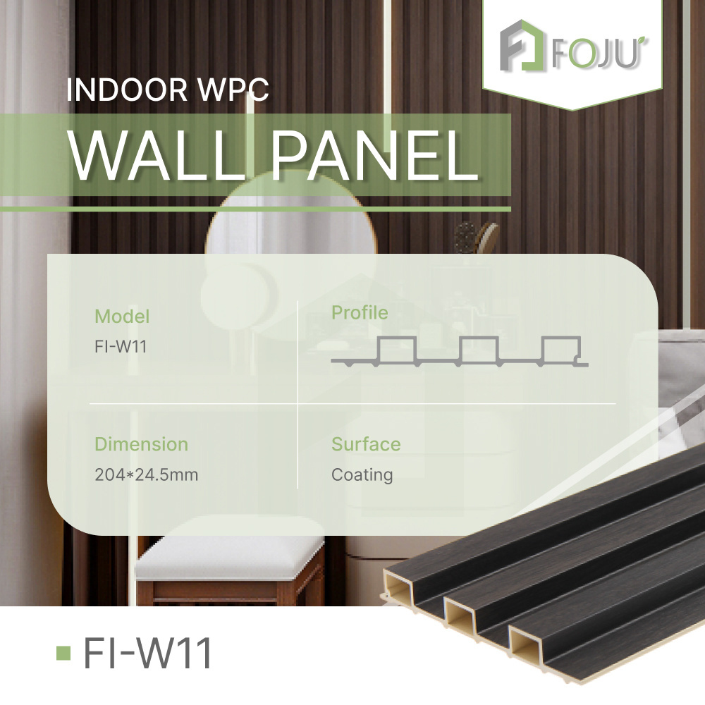 Foju 3d high quality accent wall cladding interior decoration wpc panel