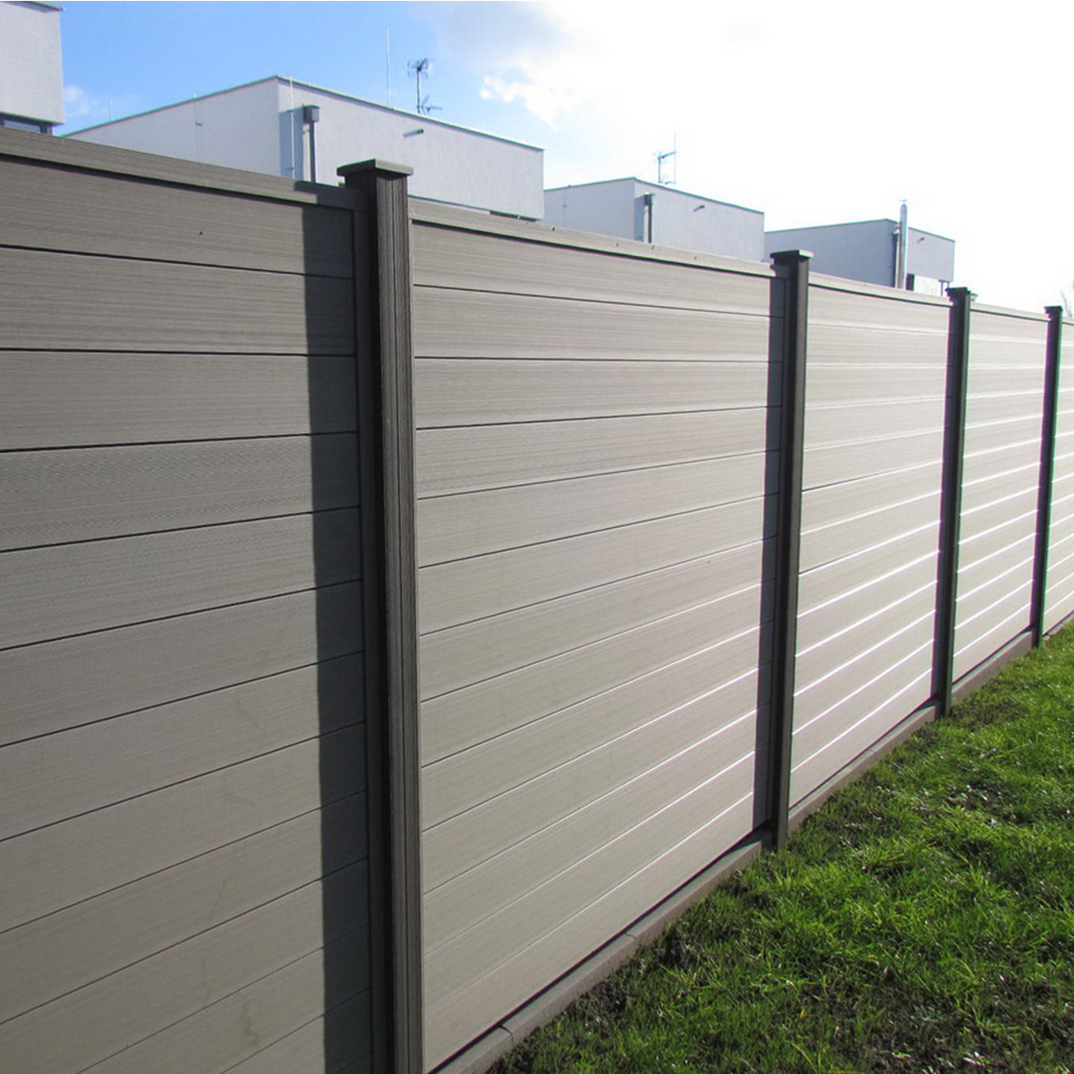 FOJU Affordable Garten Zaun Fences Garden Wood-Plastic Composite Environmental Material Fence Wpc Fence