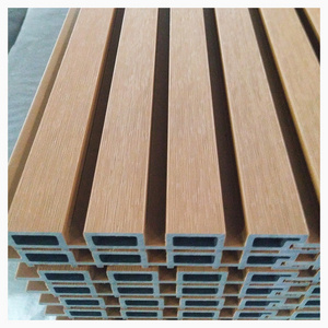 FOJU 3D wall outdoor cover cladding planks of WPC External Decorative waterproof wall clad wpc