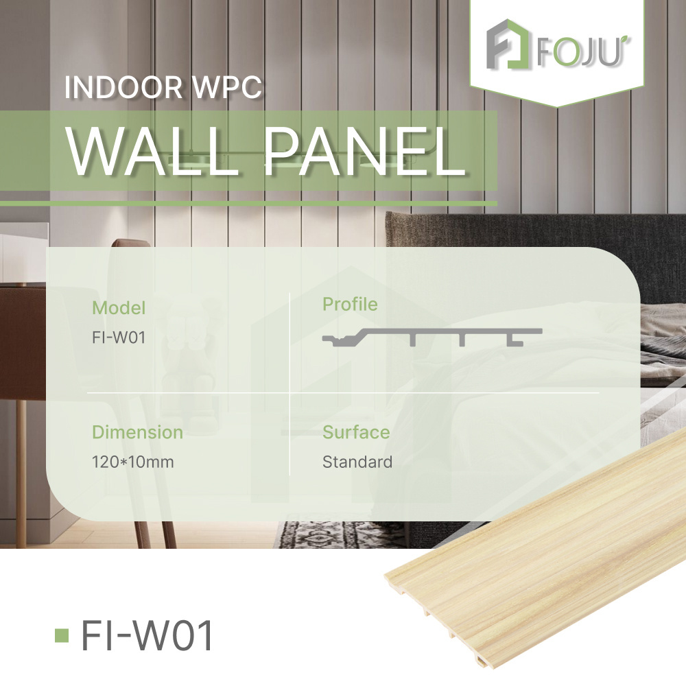 Foju 2023 wholesale cladding building material waterproof wpc interior decor shower wall panel