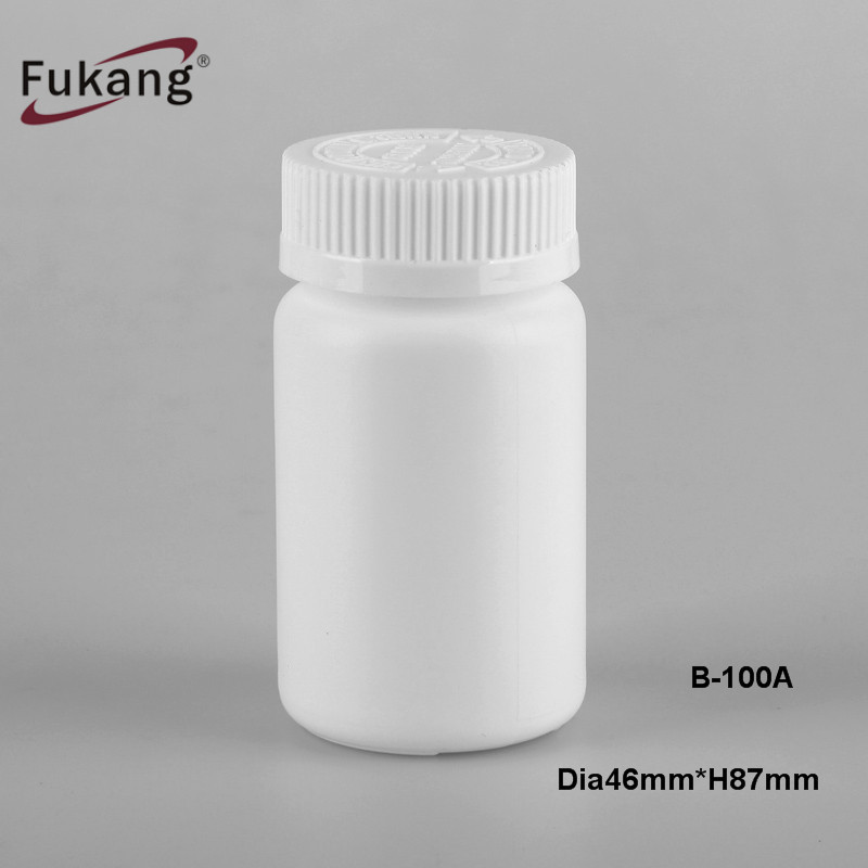 Hot sale 150ml HDPE plastic medicine pill bottle with aluminum seal