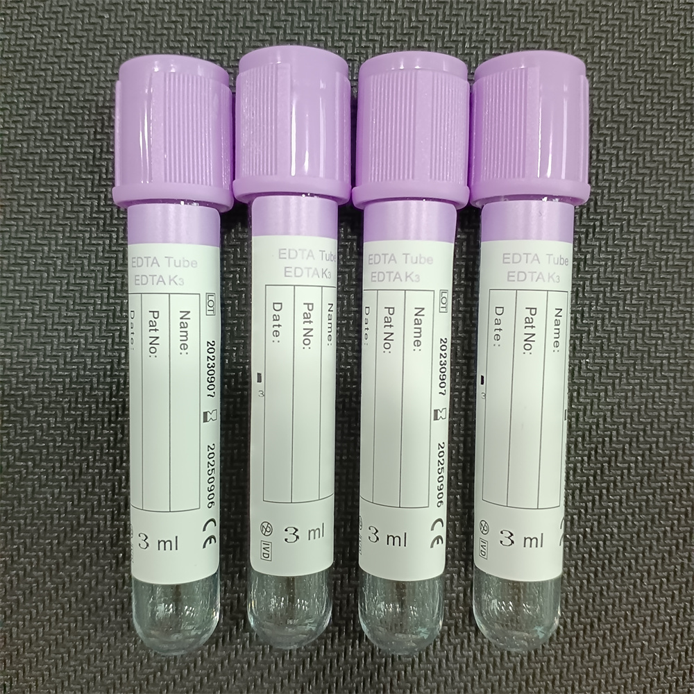 13x75mm 1ml 2ml 3ml 4ml 5ml vacutainer EDTA K3 Tube vacuum blood collection tube