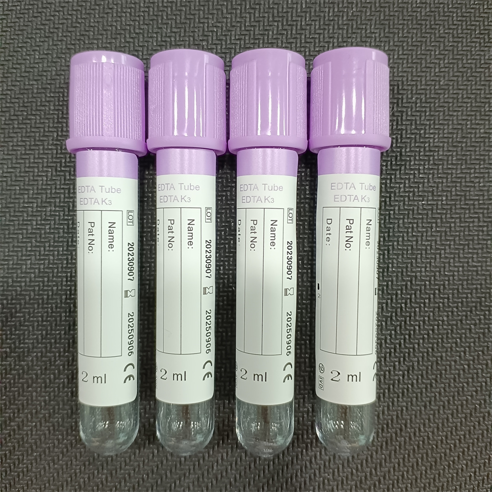 13x75mm 1ml 2ml 3ml 4ml 5ml vacutainer EDTA K3 Tube vacuum blood collection tube