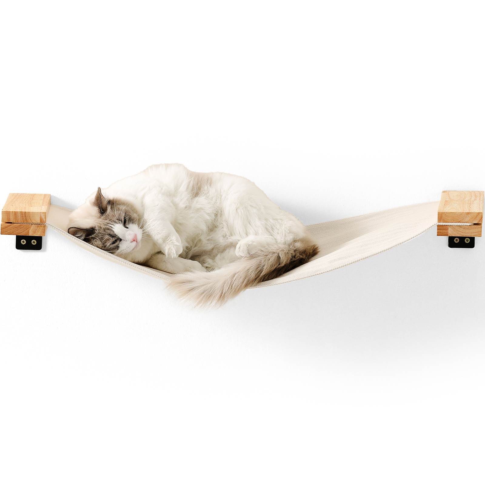 FUKUMARU  Cats Wall Furniture Wall Mounted Hammock Climbing Steps Cats Shelves and Perches Indoor Climbing Frame Cat Bed