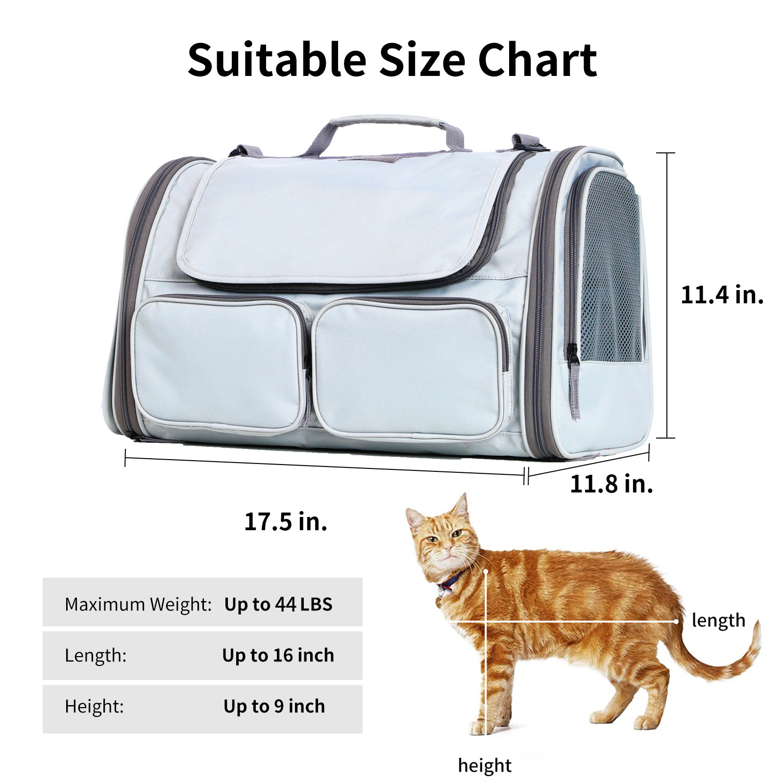 Custom Logo Collapsible Sling Shoulder Bags Portable Pet Travel Carrier Tote Cat Dog Carry Bag