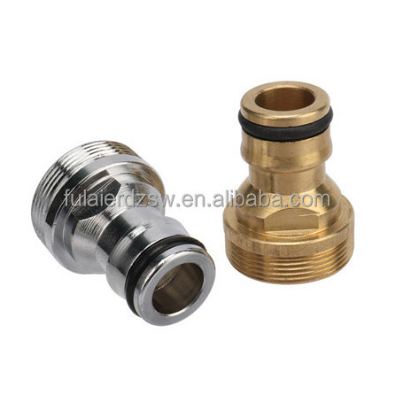 M22 Female M24 Male Thread Stainless Steel Brass Nipple Quick Water Hose Connector Faucet Adapter Coupling Joint