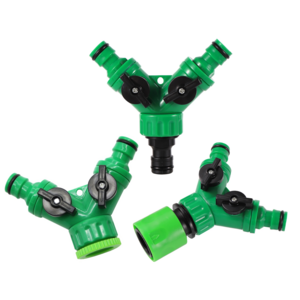 Garden Irrigation Y-shaped Water Splitter 1/2" 3/4" Female Thread 2-Way Water Valve Watering System Water Controller Switch