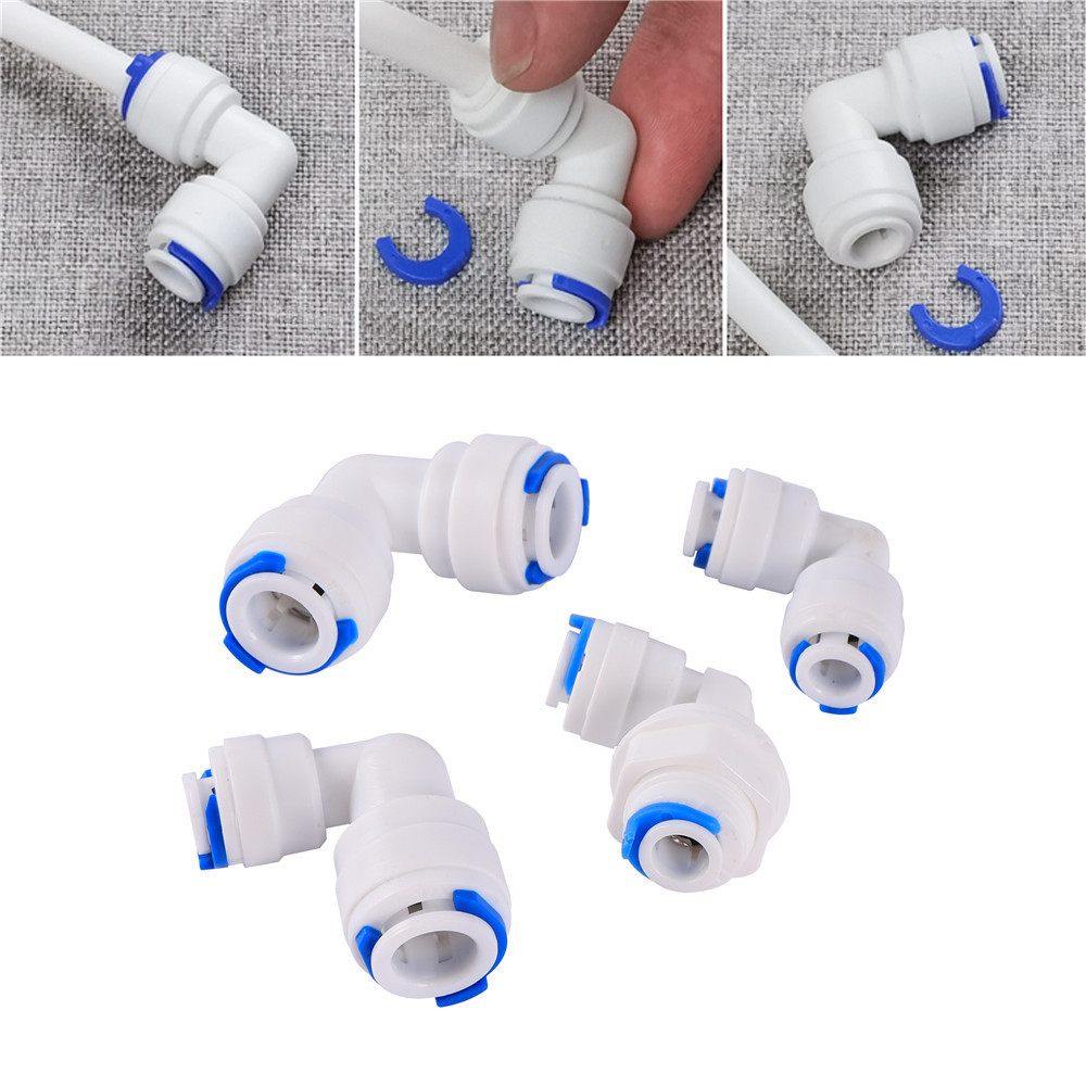 1/4 3/8 Inch Aquarium Pipe Quick Connector Reverse Osmosis Slip Lock Joint Y Shape Coupling Tee Coupling Valve Adapter