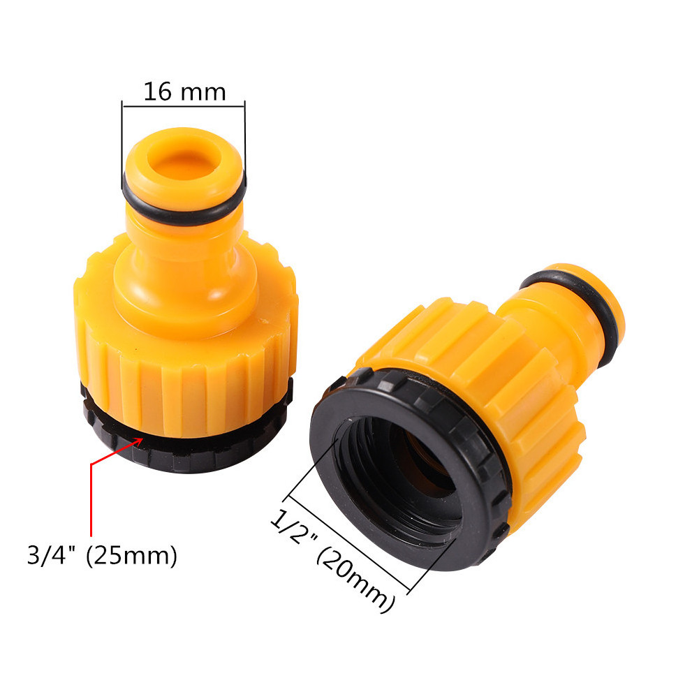 1/2'' 3/4'' Female Faucet Hose Connector Garden Lawn Irrigation Watering Adapter Accessories