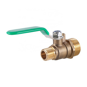 1/2" to 1/4" Male Thread Water Shut Off Valve Brass Threaded Ball Valve for Oil Air Gas Fuel