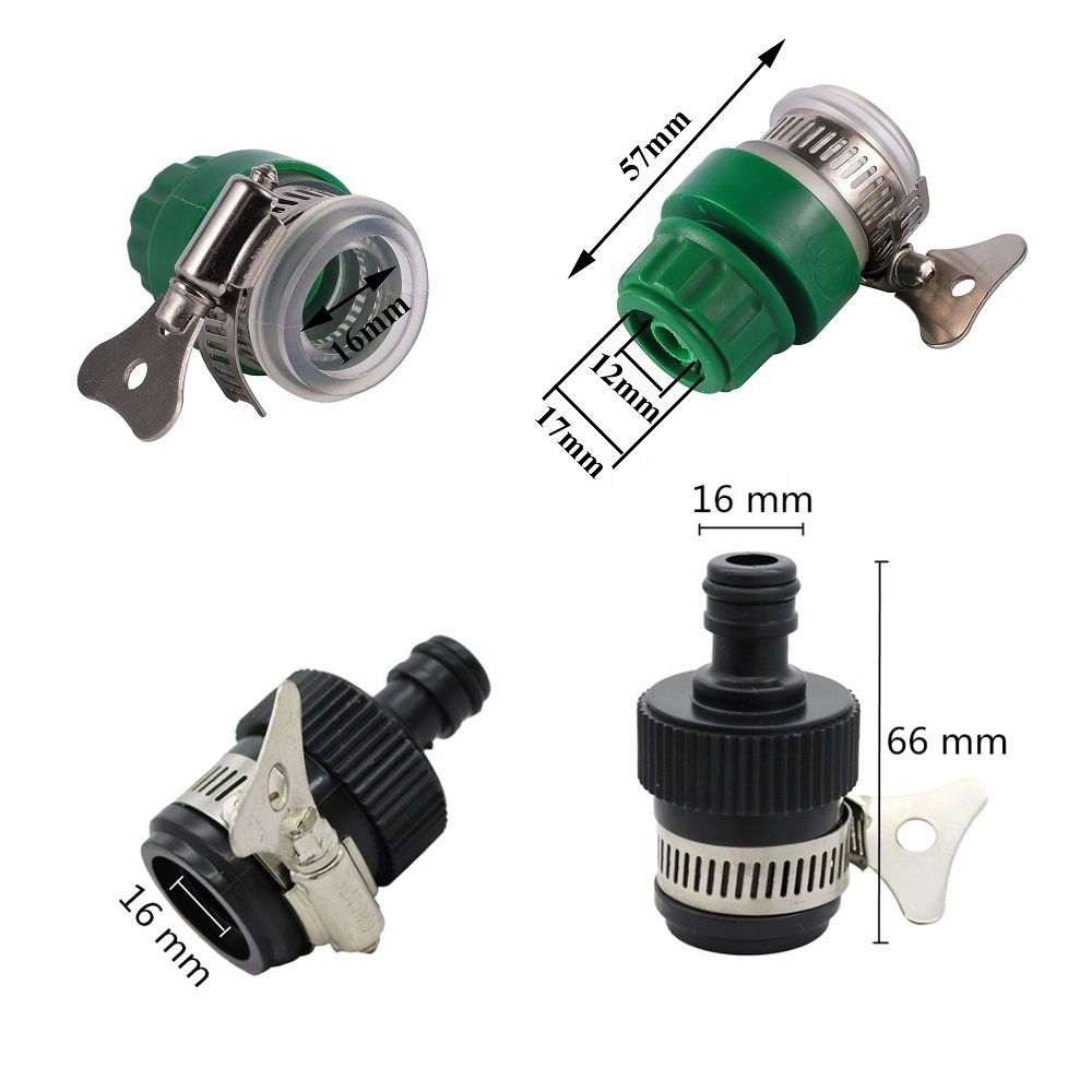 1/2 inch Car Washing Garden Hose Quick Connector Universal Joint 16mm Pipe Water Tap Adapter