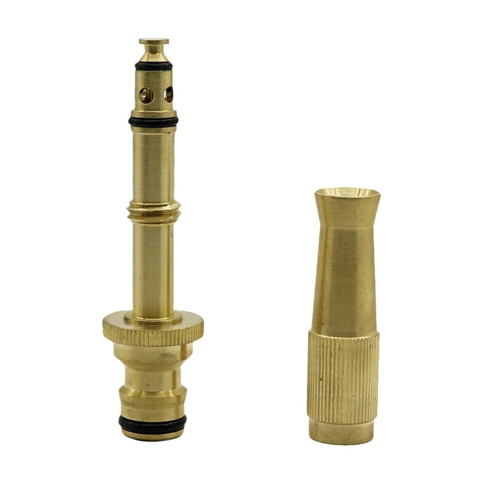 High Pressure Variable Flow Direct Injection Type Brass Water Gun 16 mm Nipple Joint Irrigation Car Washing Nozzle