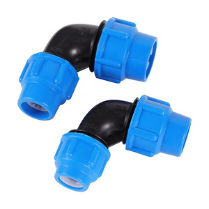 Plastic PE Water Pipe Quick Connector 25-20/32-25mm 90 Degree Elbow Reducing Fast Joint PE PVC Pipe Fitting Irrigation Supplies