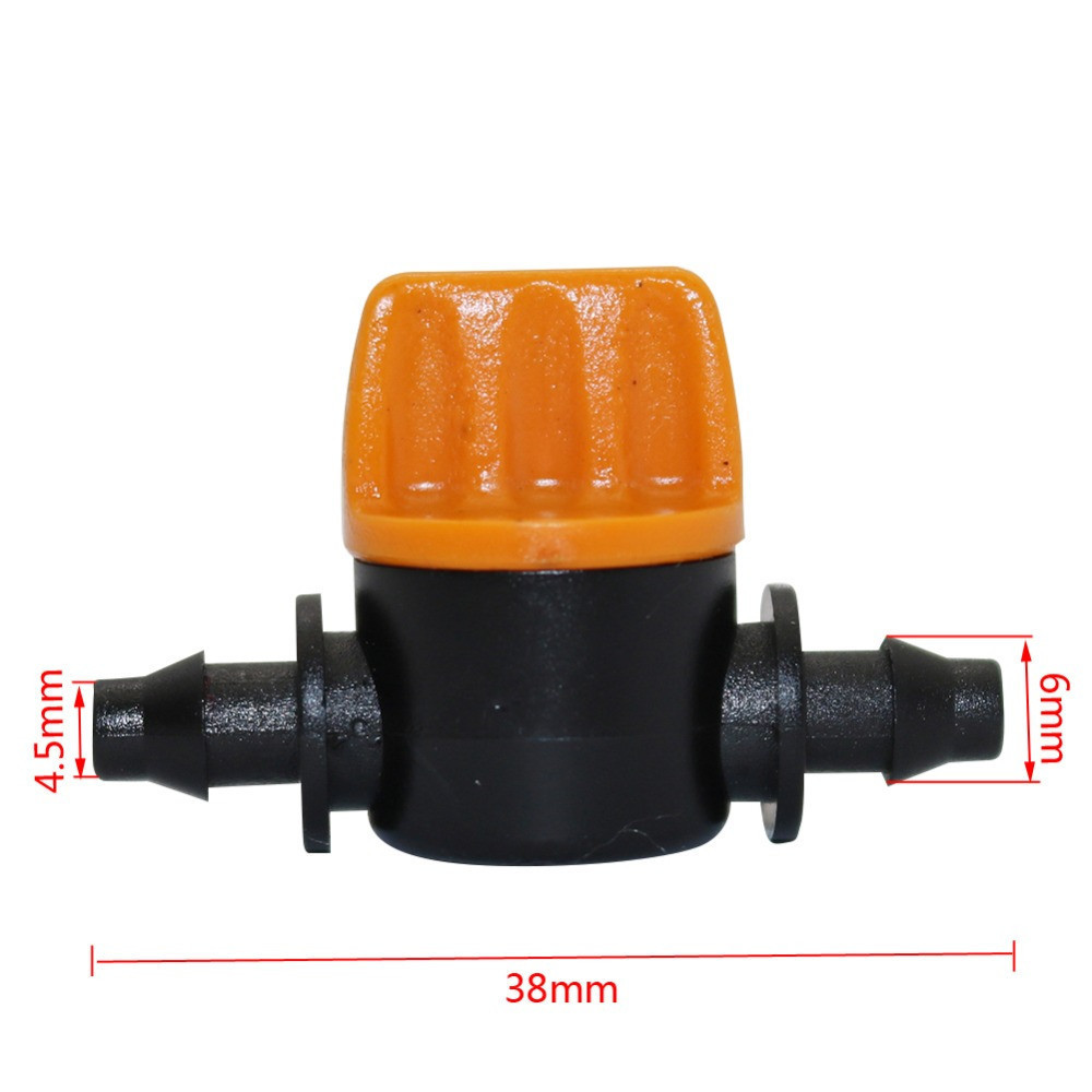 4mm Garden Micro Irrigation Drip Irrigation Fittings Mini Valve Hose Pipe Water Flow Control Valve